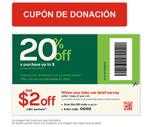 Imagen de la tarjeta de donante que muestra el código de cliente de 4 dígitos en la parte inferior central de la tarjeta.